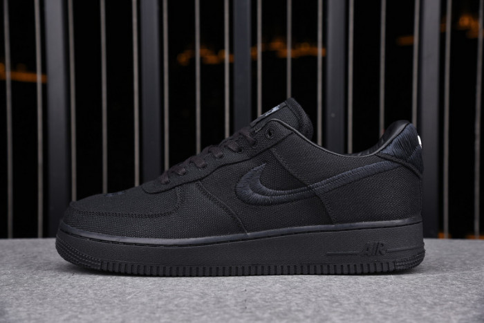 nike air force 1 low stussy black cz9084-001